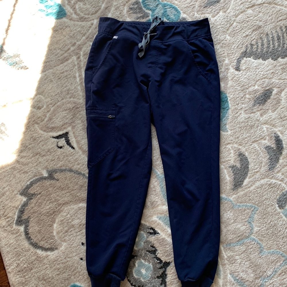 FIGS Zamora Jogger Scrub Pants - Navy Blue